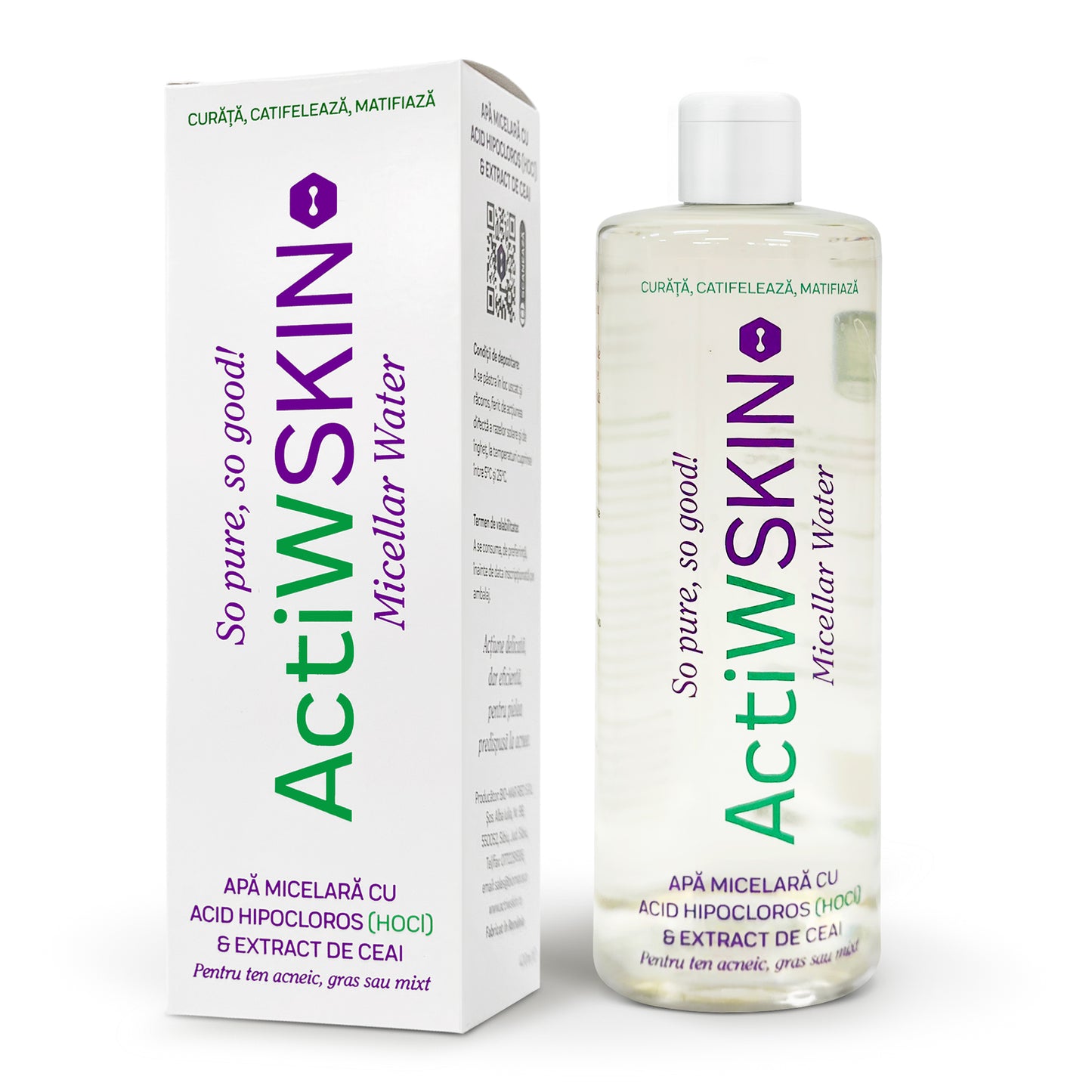 ActiWSKIN - APĂ MICELARĂ - 400 ml