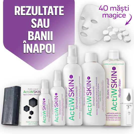 ActiW SKIN -PENTRU ACNEE - Pachet Complet (42-50 de zile)